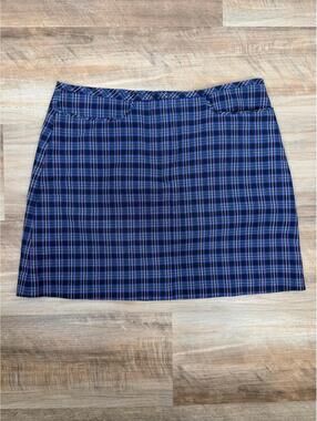 Vintage ESPRIT Y2K 90s Preppy Plaid Mini Skirt with Pockets | Size 7 / 8